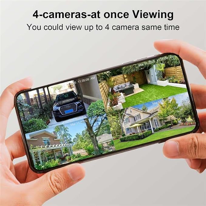 LETSCEE Dual Lens Security Cameras Wireless Outdoor，Solar Cameras - Image 4