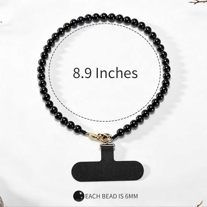 Agate Beaded Phone Wrist Strap for Women Men Stone Beads Charm Handmade - Image 6