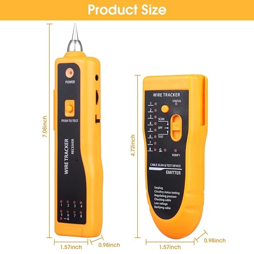 Cable Tracer Ethernet Network Cable Tester RJ45 RJ11 - Image 9