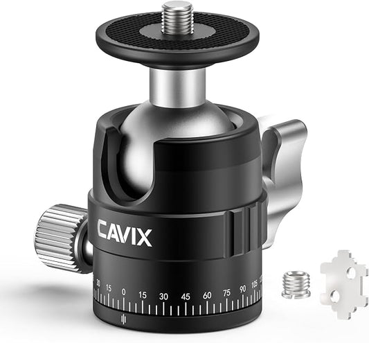 CAVIX 25mm Mini Ball Head 360° Panoramic Tripod Head Small Ball Head by CAVIX