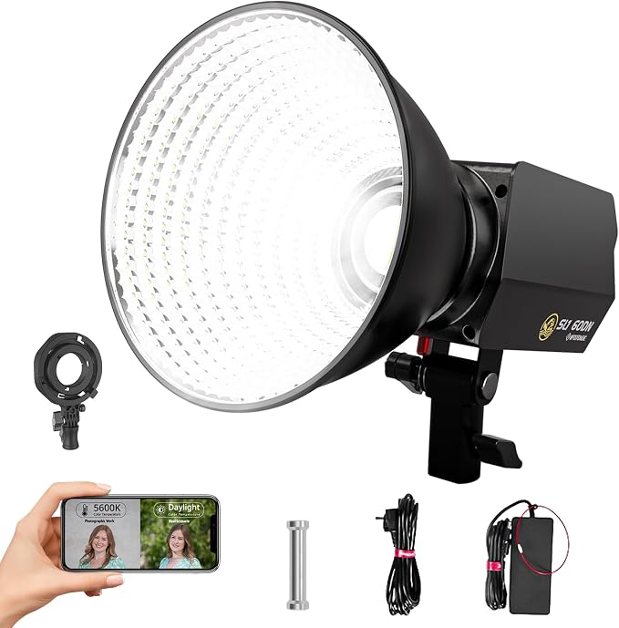 IFOOTAGE COB Video Light SL1 60DN, Continuous Output Lighting, 5600K Daylight by IFOOTAGE