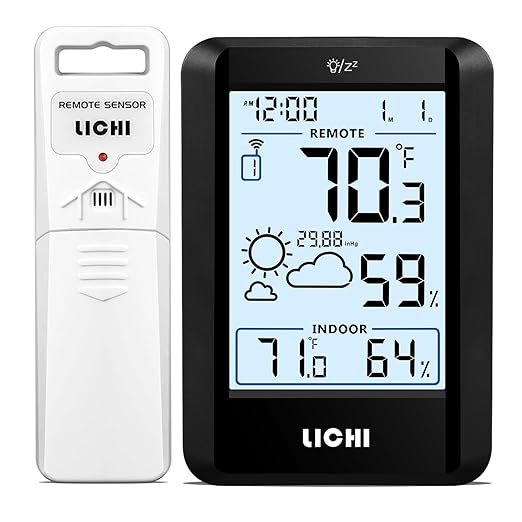Indoor Outdoor Thermometer Wireless Weather Station External Thermometer by Unknown