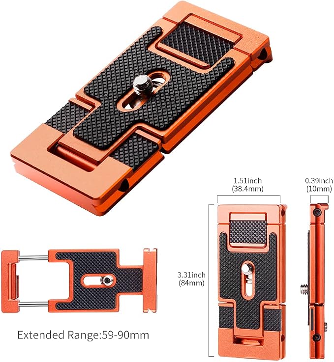 K&F CONCEPT Aluminum Alloy Quick Release Plate - Image 9