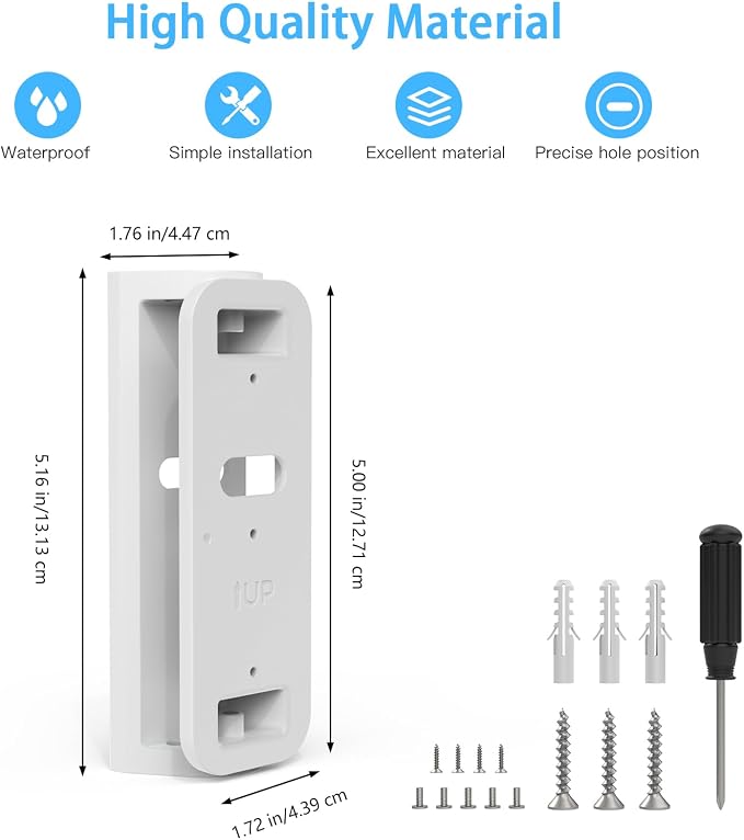 Blink Doorbell Mount, Adjustable 0-45 Degree Angle Mount - Image 3
