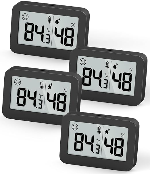 DOOMAY Mini Hygrometer Indoor Thermometer, Humidity Gauge by DOOMAY