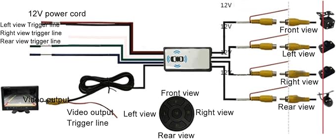 Video Switcher, Intelligent Car Video Switcher Converter, 4 Input 1 Output - Image 3