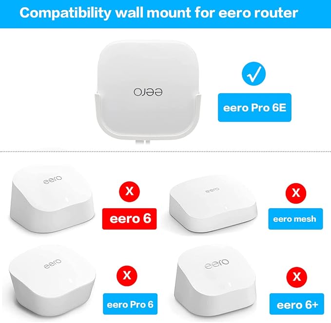 Wall Mount Holder for eero Pro 6E Home WiFi System, Stand Bracket for eero Pro - Image 5
