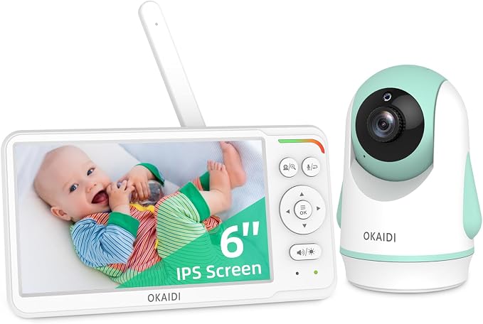 OKAIDI Baby Monitor with Camera and Audio, 1000ft Range, Night Vision, Baby by OKAIDIVideoBabyMonitor