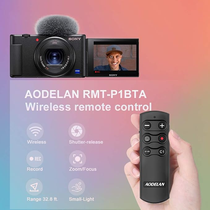 AODELAN Wireless Remote Control Camera Shutter Release - Image 2