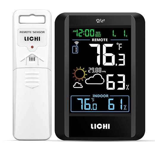 Indoor Outdoor Thermometer Wireless Weather Station External Thermometer by Unknown