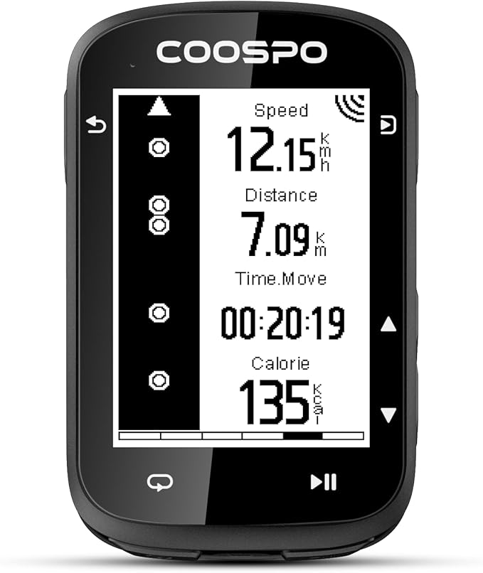 COOSPO CS500 Bike Computer Wireless, 2.6 Inch LCD GPS Cycling Computer by COOSPO