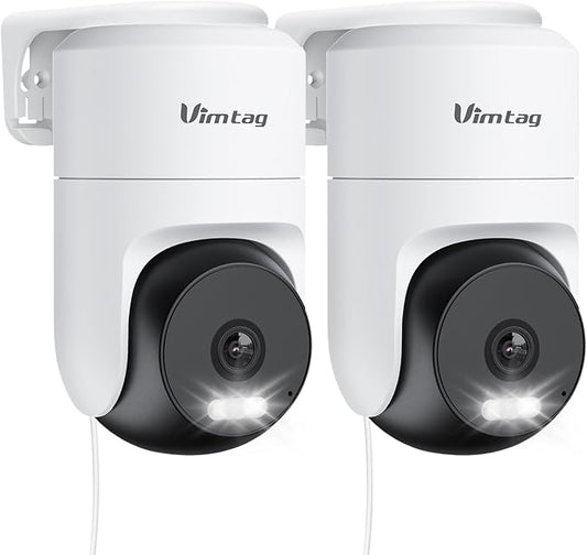 VIMTAG 2.5K 4MP Outdoor Security Camera, Pan/Tilt WiFi Home CCTV Camera by Vimtag