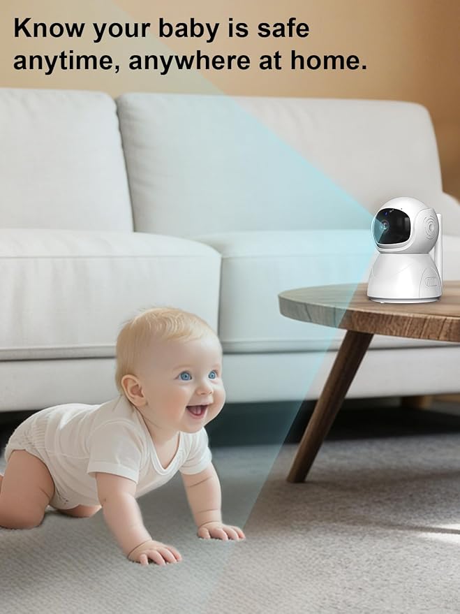 5" HD Video Baby Monitor with 2 Camera and Audio, No WiFi Hack-Proof Security - Image 9