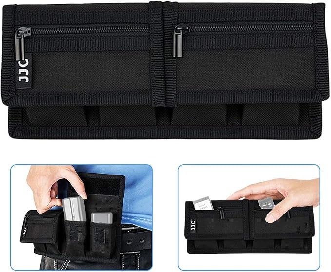 Camera Battery and SD Card Pouch Holder by JJC