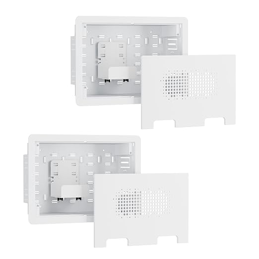 9" in-Wall Media Box, Recessed Outlet Wall Box, Structured Media Enclosure by Pegzone