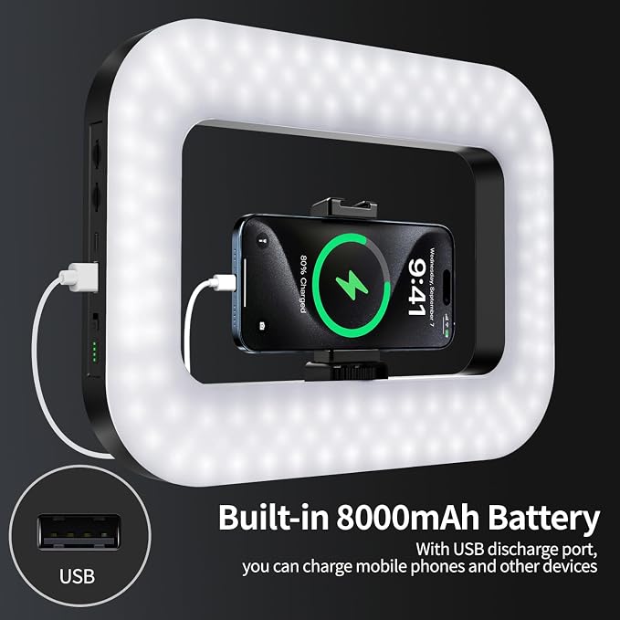 yAyusi Cell Phone Light for Video Recording, Handheld Phone Stabilizer - Image 4