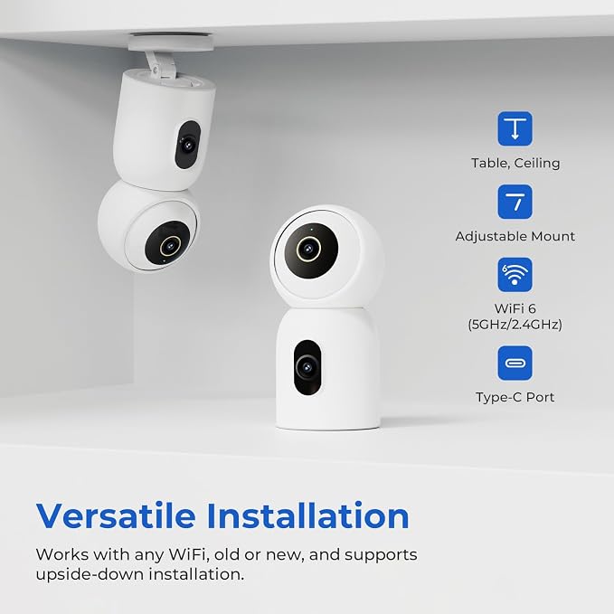 IMILAB 3K+3K Security Camera Indoor, Dual Lens Pet/Dog/Baby Camera - Image 6