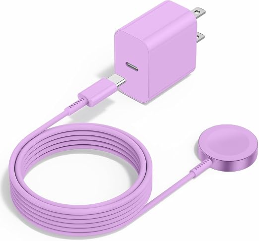 Upgraded Apple Watch Charger, Magnetic Fast Charger, USB C Charger Block Plug by Gyusity