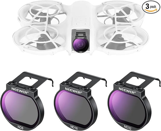 Neewer ND Filter Set for NEO Drone, 3 Pack ND8/ND16/ND32 Neutral Density Drone by Neewer