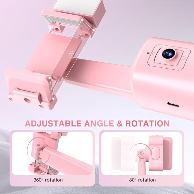 Auto Face Tracking Tripod 360° Rotating Cell Phone Photo and Video Kits Stand - Image 3