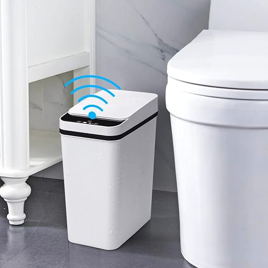 Anborry Bathroom Smart Touchless Trash Can 2.2 Gallon Automatic Motion Sensor by Anborry