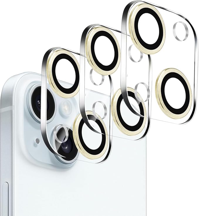 Dengduoduo 3 Pack Tempered Glass Camera Lens Protector by Dengduoduo