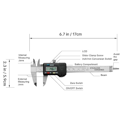 Digital Caliper 0-4" Measuring Tool - Image 7