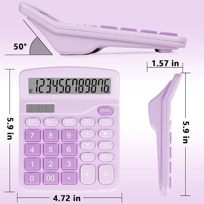 Cute Purple Desktop Calculator - Image 7