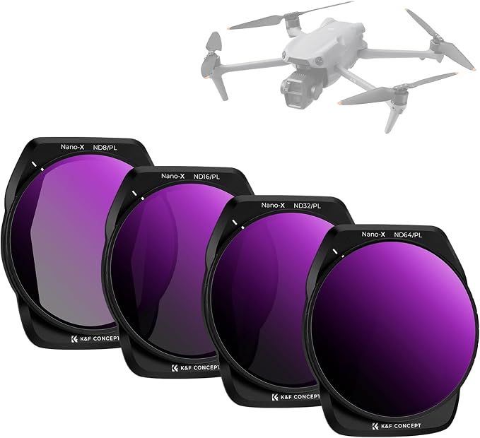 K&F CONCEPT ND PL Filter Set for DJI Air 3S, HD Optical by KFCONCEPT