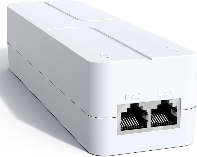 2.5Gb PoE++ Injector 60W, VunLink Single Port Multi-Gig Power Over Ethernet by VunLink