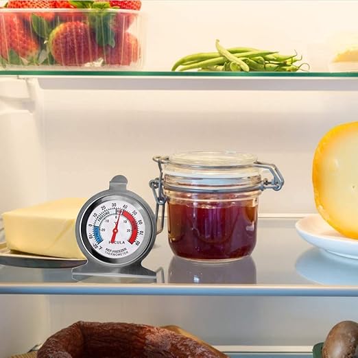 4PACK Refrigerator Thermometer -30-30 deg C/-20-80 deg F, Classic Fridge - Image 6