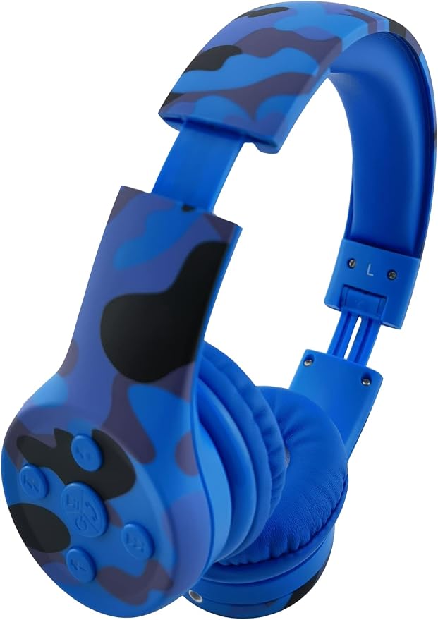 Toddler Headphones Wireless, Kids camo Bluetooth Headphones, 5 Button Easy Use - Image 9