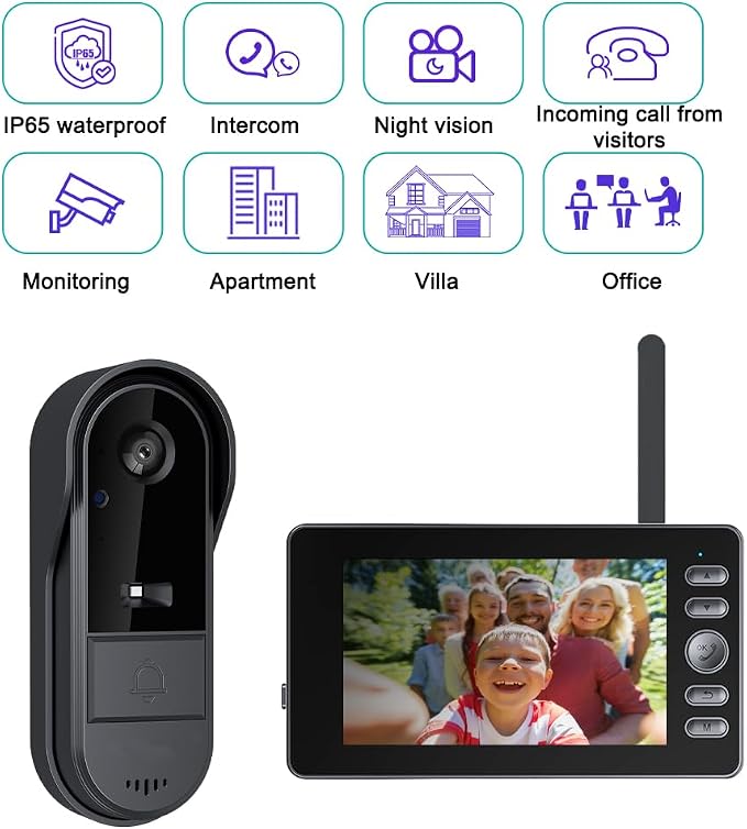 TKMARS Doorbell Camera Wireless No Subscription - Image 4