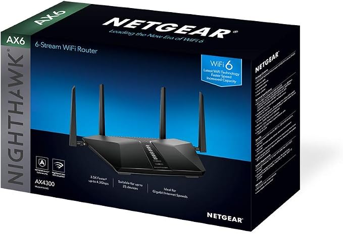 Netgear Nighthawk AX6 6-Stream AX4300 WiFi 6 Router - Image 6