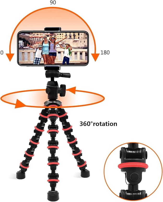 Linkcool Octopus Tripod with Wireless Remote Holder Mount - Image 2