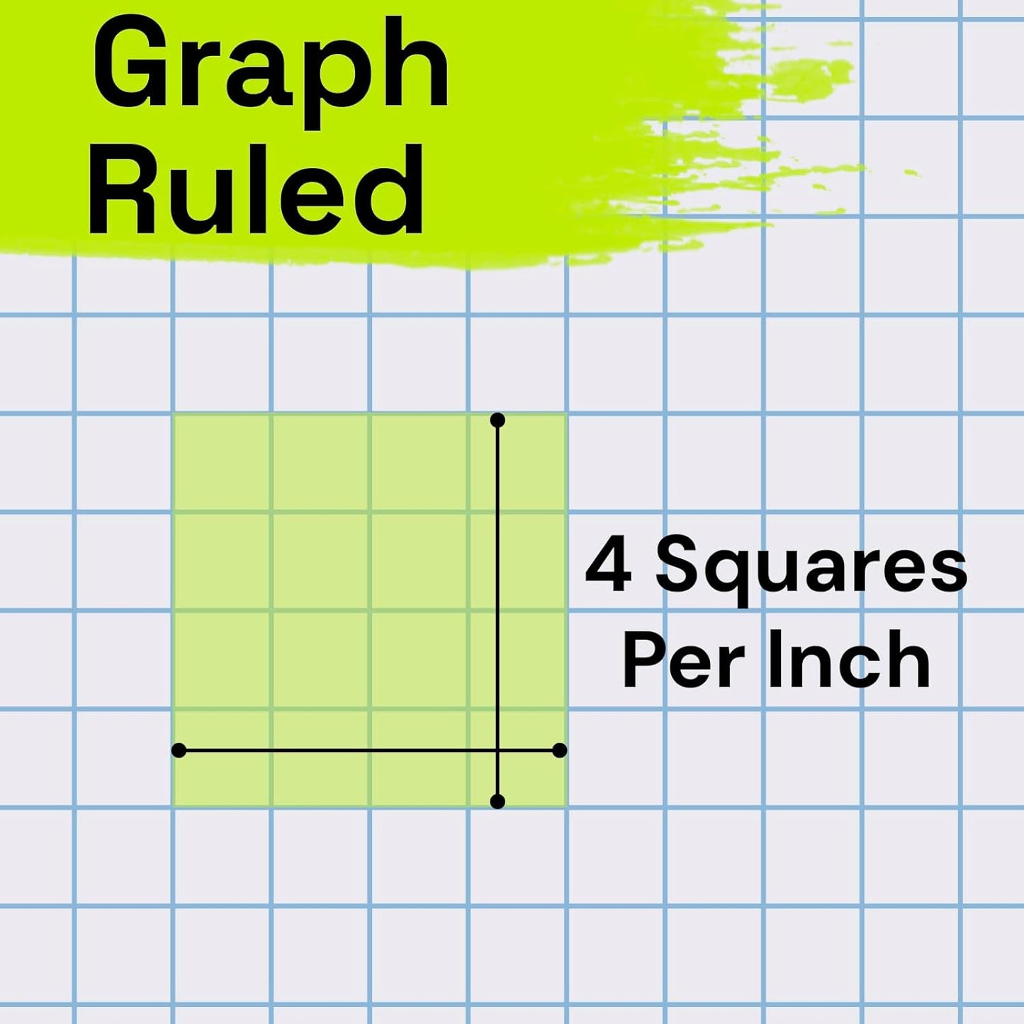 Spiral Notebook for School 3 Pack, 1 Subject, 4x4 Graph Ruled Paper, 100 Sheets, 9" x 11", 1 Divider with Pocket, 3 Hole Punched, Plastic Cover, 1/4" Grid Graphing Note Book Bulk,Midnight Green