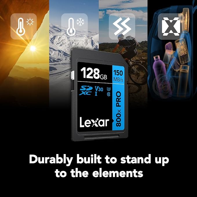 Lexar 128GB High-Performance 800x PRO SD Card, - Image 7