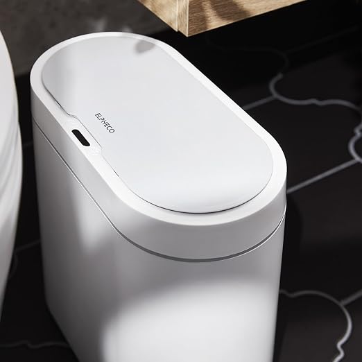 ELPHECO Bathroom Motion Sensor Trash can 2.5 Gallon Automatic Garbage Can - Image 8