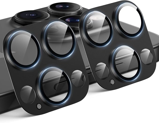 TAURI 2 Pack for iPhone 16 Pro Max/16 Pro Camera Lens Protector, Full Coverage by TAURI