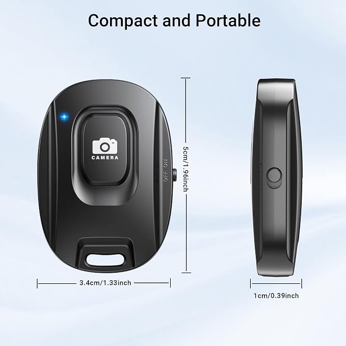 2 Pack Wireless Remote Shutter for iPhone Camera, Portable Rechargeable Photo - Image 6