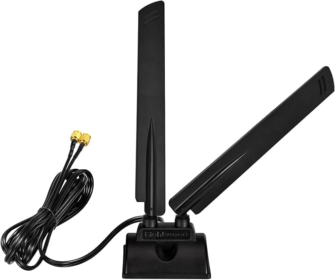 Eightwood WiFi 6E Antenna Tri-Band 6GHz 5GHz 2.4GHz RP-SMA WiFi Antenna Magnet - Image 2