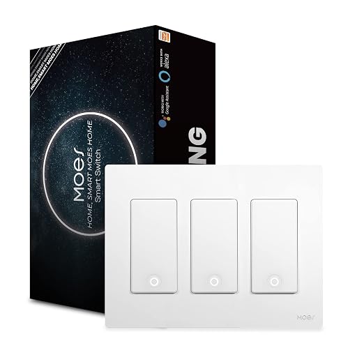 MoesGo 2nd Generation WiFi Smart Light Switch, Smart Wall Switch 2.4GHz WiFi by MoesGo