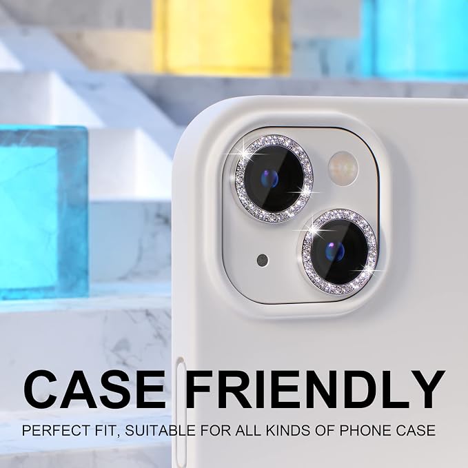 Choiche Compatible for iPhone 14 /iPhone 14 Plus Camera Lens Protector Bling - Image 4