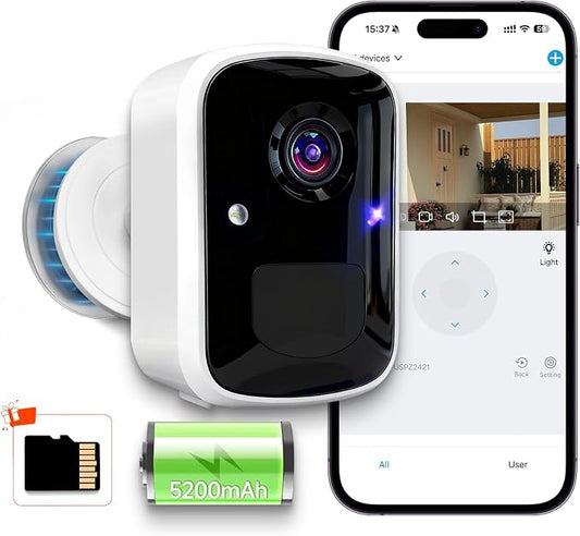Goalake 2026 Upgraded Wireless Security Camera 5MP 2.5K, Battery Powered by Goalake
