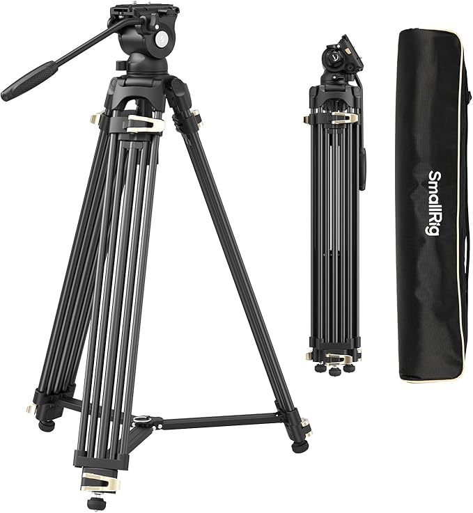 SmallRig AD-01S Video Tripod, Dual-Mode Quick Release Plate, Load up to 13.2lb by SmallRig