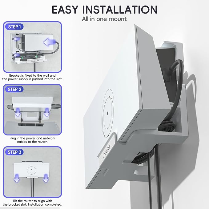 for Starlink Gen 3 Router Mount, All in One Starlink Wall Mount - Image 5
