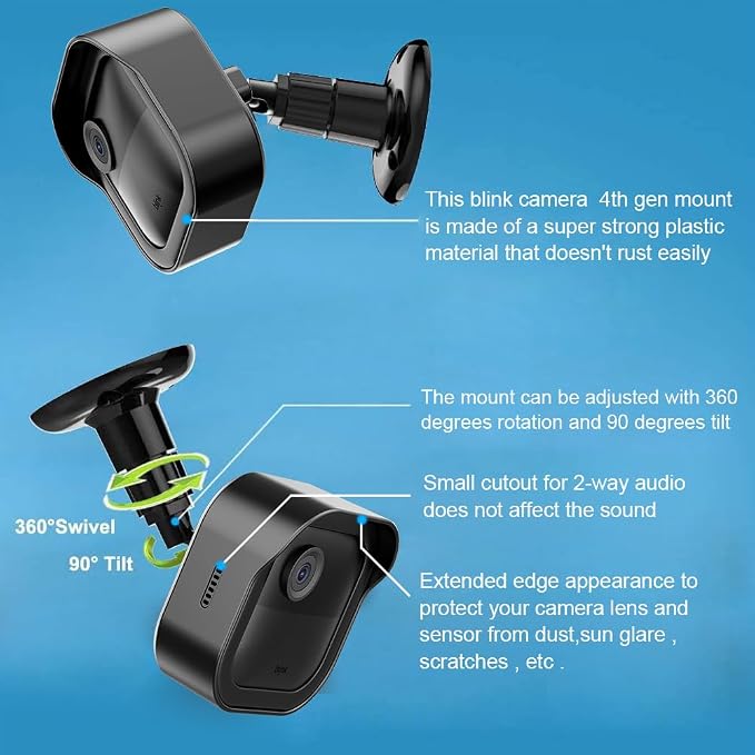 All-New Blink Outdoor Camera Surveillance Mount, 3 Pack Weatherproof Protective - Image 5