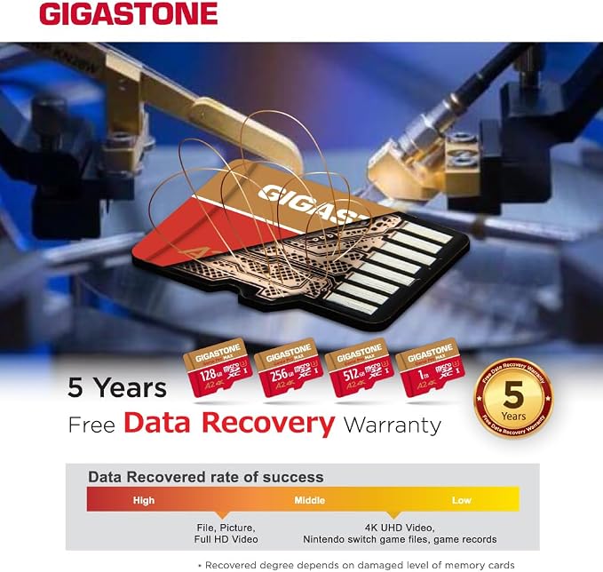 【For Switch 1 Only】GIGASTONE 256GB Micro SD Card, 4K Game Pro MAX, A2 V30 - Image 8