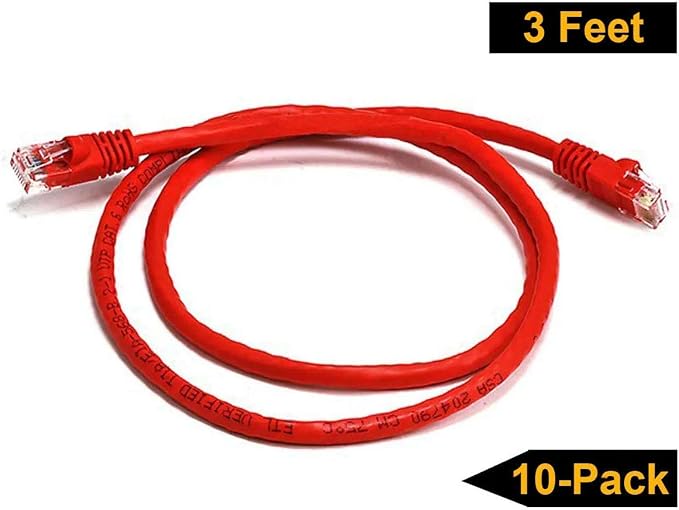 iMBAPrice 25'Cat5e Network Ethernet Patch Cable, 10 Pack - Image 3