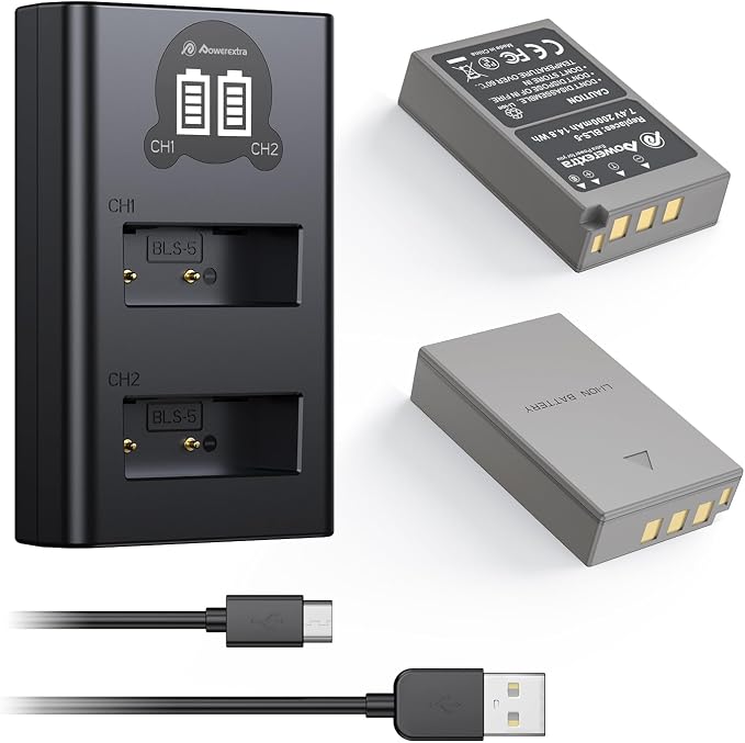 BLS-50 Battery and Dual USB Charger by Unknown